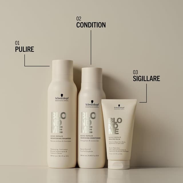 Thumbnail 4 de Schwarzkopf BLONDME Bond Repair Brightening Shampoo 300 ml