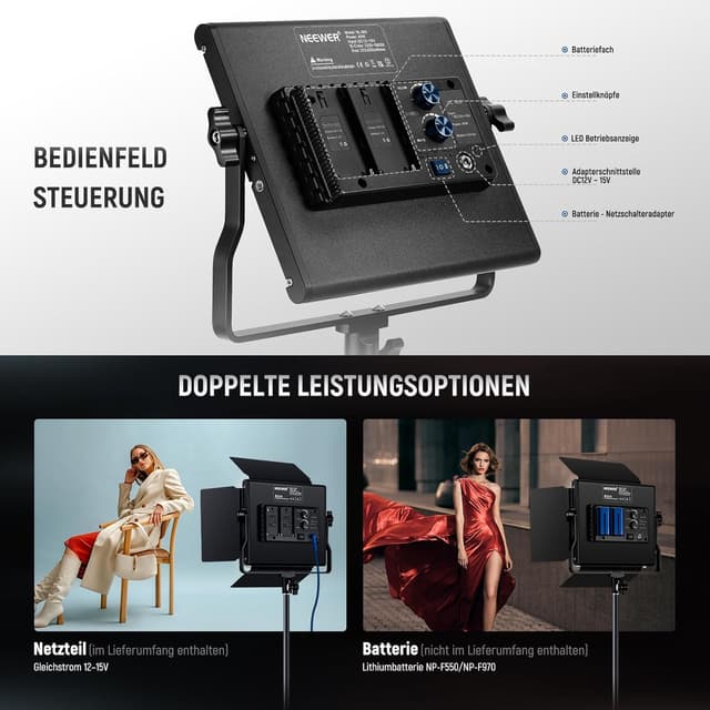 Thumbnail 6 de NEEWER 660 LED Videolicht 40 W