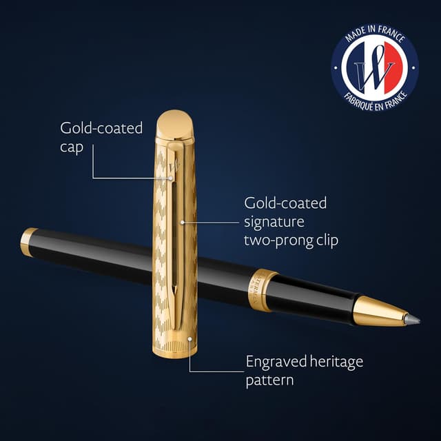 Detalle de Waterman Hémisphère roller opera nera e oro