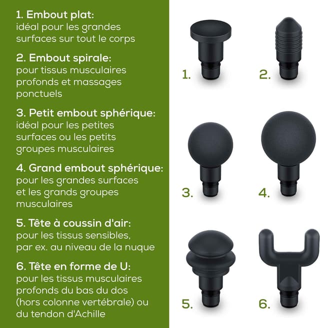 Thumbnail 5 de Beurer MG 180 pistolet de massage 6 têtes