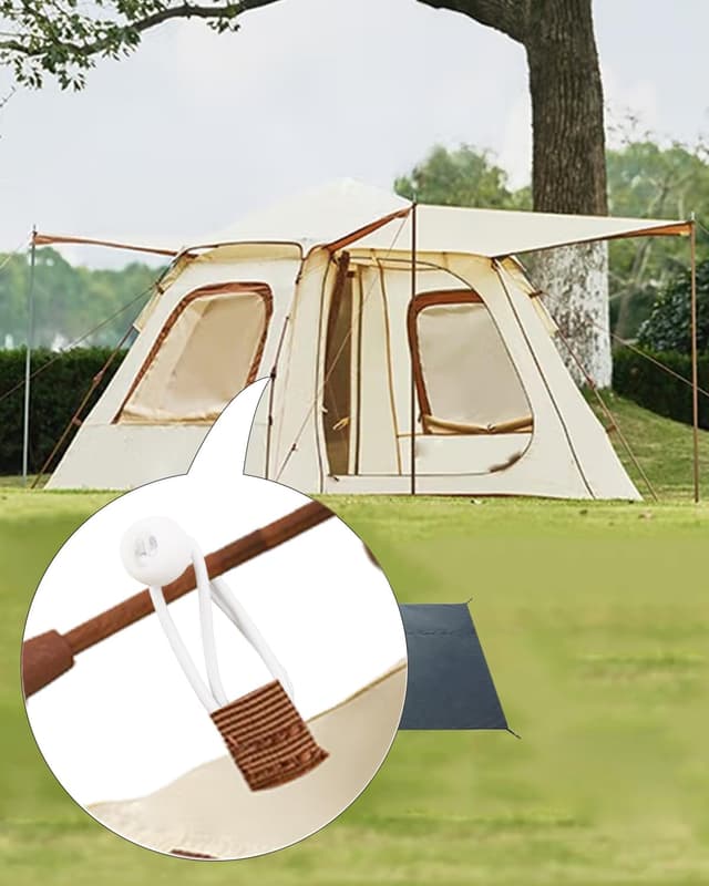 Thumbnail 6 de WMZOBH Spanngummis mit Kugel 15 cm (50 Stück) – Planenbefestigung für Zelt, Camping & Bootsunterstände