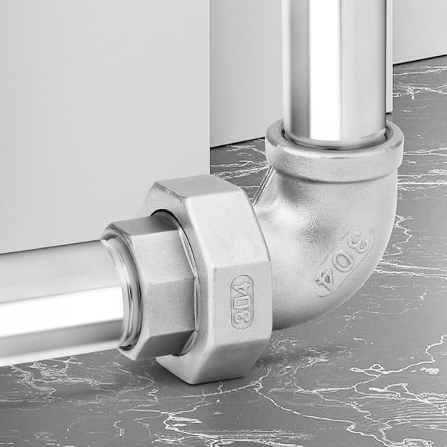 Detalle 2 de ERGAOBOY 304 Edelstahl 90° Ellenbogen 1 Zoll