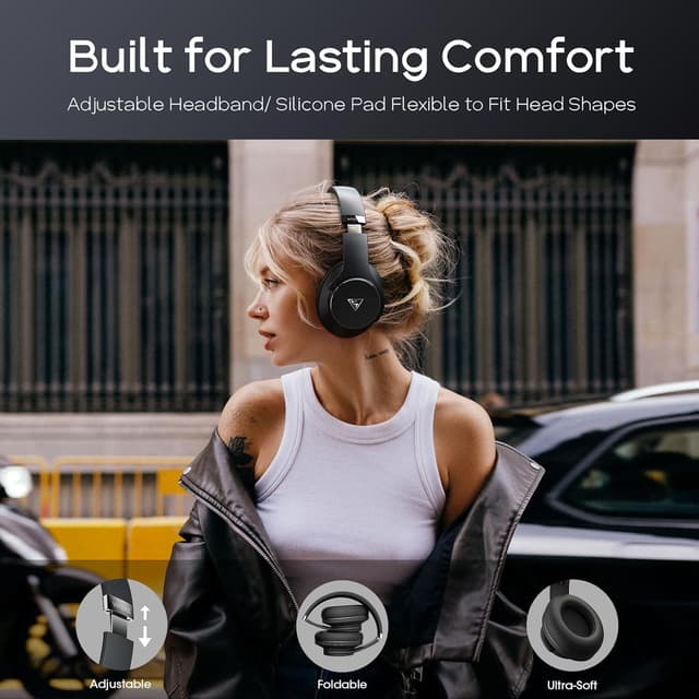 Detalle 2 de DOQAUS Bluetooth Over Ear Headphones 90H