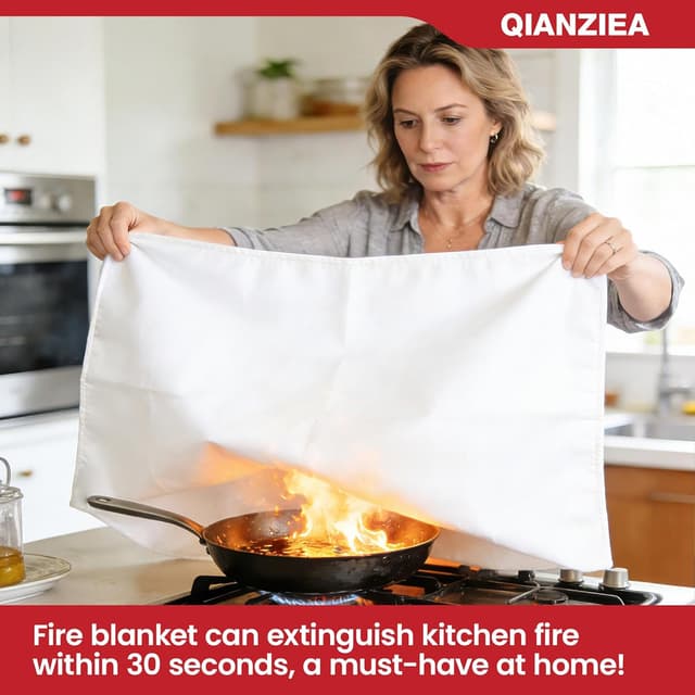Thumbnail 1 de QIANZIEA Fire Blanket 40x40 inches 🔥📛