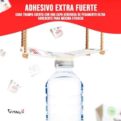 Detalle 2 de VITALX Pack 30 trampas ultradhesivas para cucarachas (sin venenos) + manual