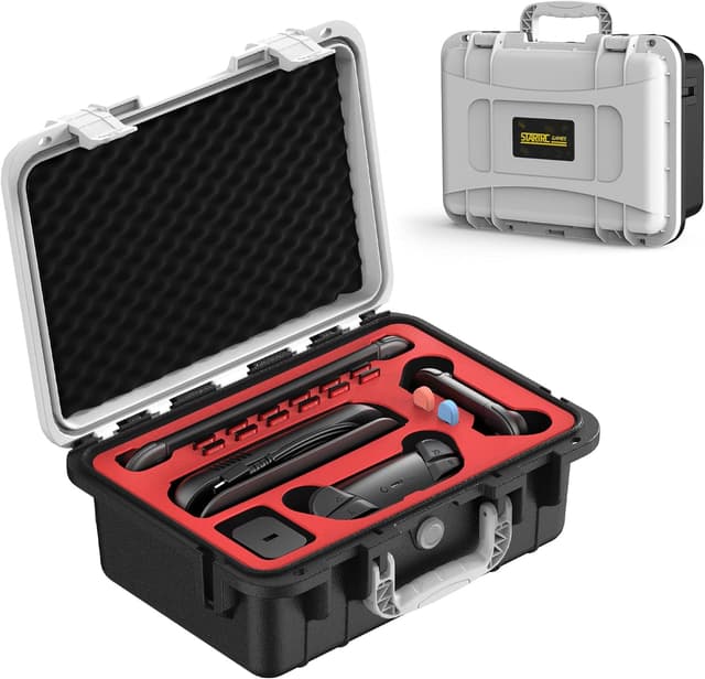 Detalle de STARTRC GAMES Hard Carrying Case for Nintendo Switch 2 (2025) – Waterproof Travel Case with EVA Lining (Black & White)