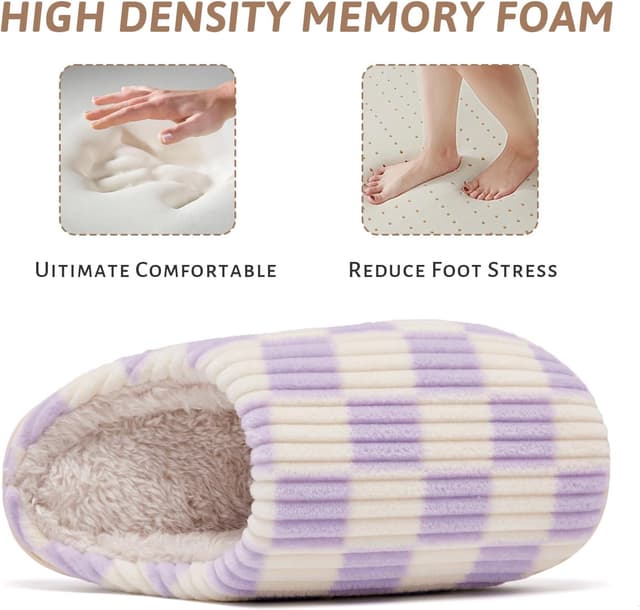 Detalle de Guyarns Chaussons enfant fille/garçon fourrés, semelle antidérapante et mémoire de forme