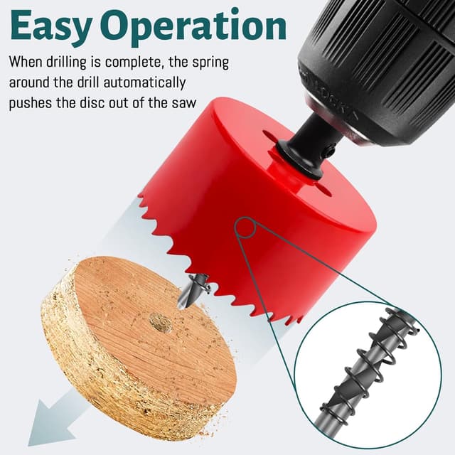 Thumbnail 4 de Yeepeo Lochsäge 68mm für Holz und PVC