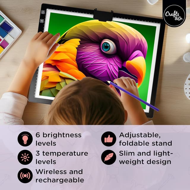 Thumbnail 1 de Crafts&Co Tablette Lumineuse A3 Premium 470×345 mm 🎨