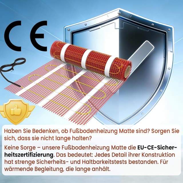 Thumbnail 1 de HEATIT 9 m² Fußbodenheizungsmatte 🏠