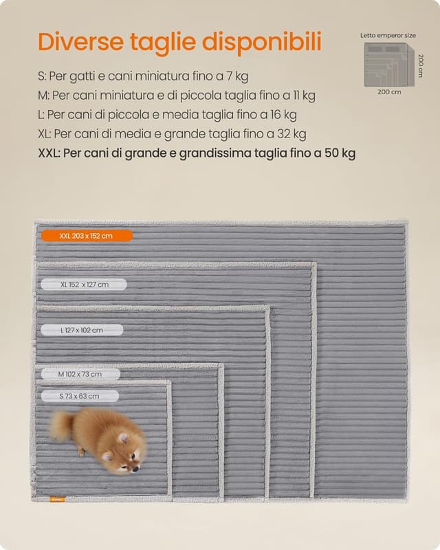 Thumbnail 5 de Feandrea Tappeto Impermeabile per Cani 203 x 152 cm