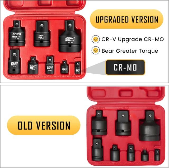 Thumbnail 1 de BOEN 8 Piece Impact Socket Adapter Set