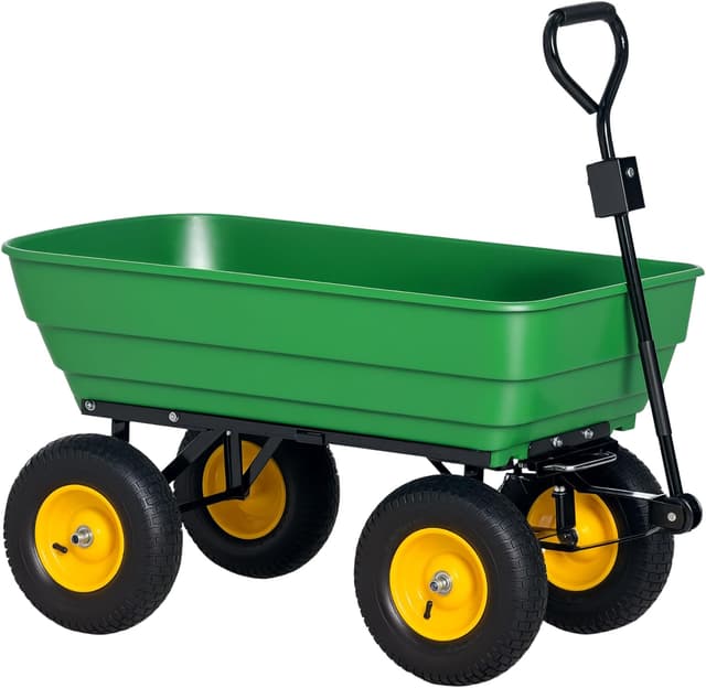 Imagen de Outsunny Carro de Jardín 125 L 200 kg en OfertitasTOP