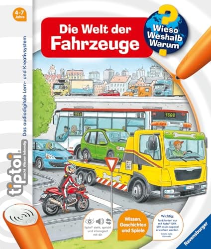Detalle de tiptoi® Die Welt der Fahrzeuge 🚗 – 12 Interaktives Lernspiel