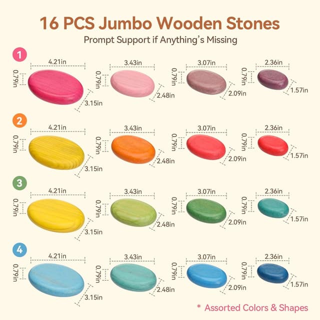 Thumbnail 5 de OESSUF Extra-Large Stacking Rocks 16 PCS