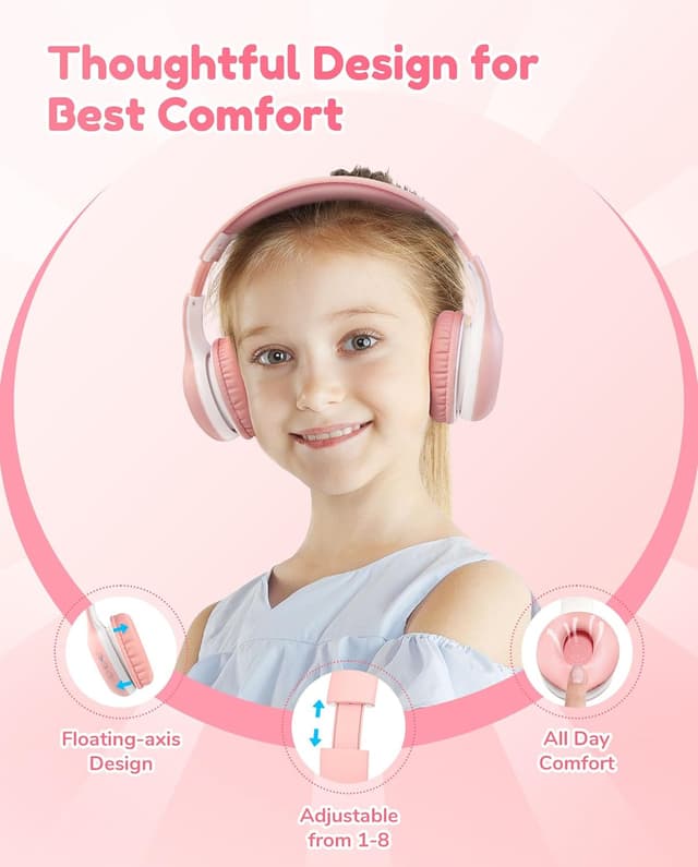 Detalle 2 de EarFun Kids Headphones 40H wireless