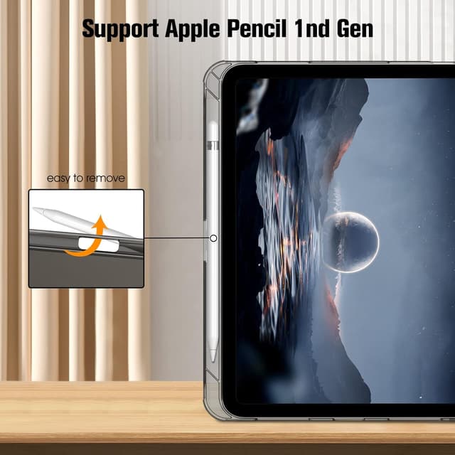 Detalle de FINTIE Case & Screen Protector Set for iPad A16 (11th gen) / iPad A10 (10th gen 2022) with Pencil Holder, Trifold Stand & Auto Wake/Sleep