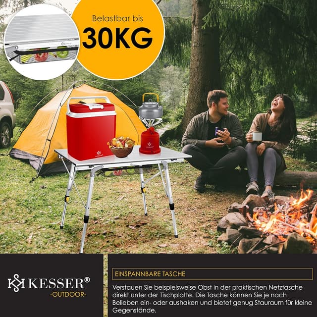 Thumbnail 4 de KESSER Campingtisch faltbar 90x53cm Aluminium