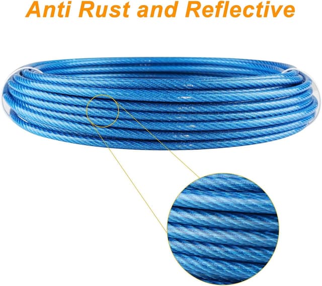 Thumbnail 4 de Dog Tie Out Cable 20ft, reflective leash for dogs 🐕