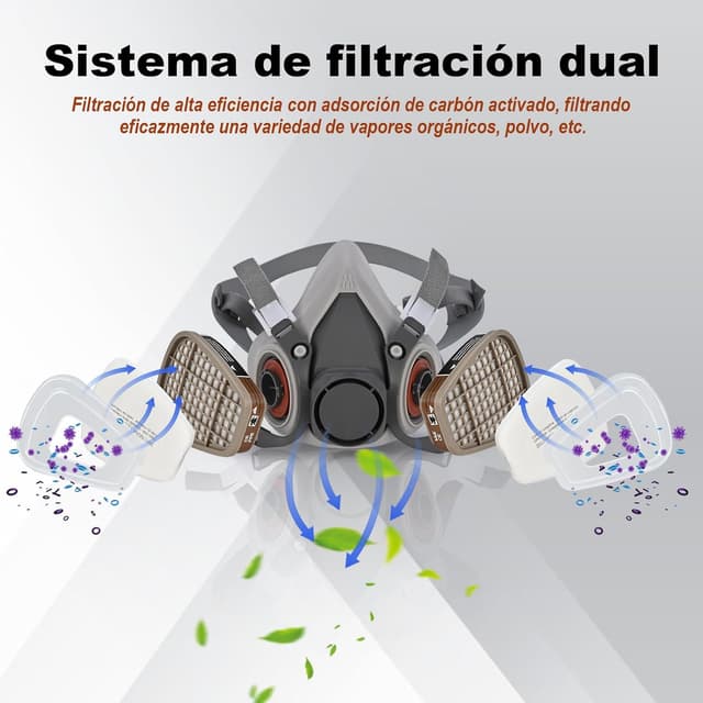 Detalle de Faburo Respirador Mascarilla Pintura 1 kit