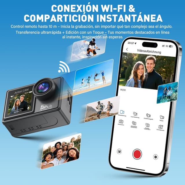 Thumbnail 5 de Ruycllo Cámara Deportiva 5K 50MP