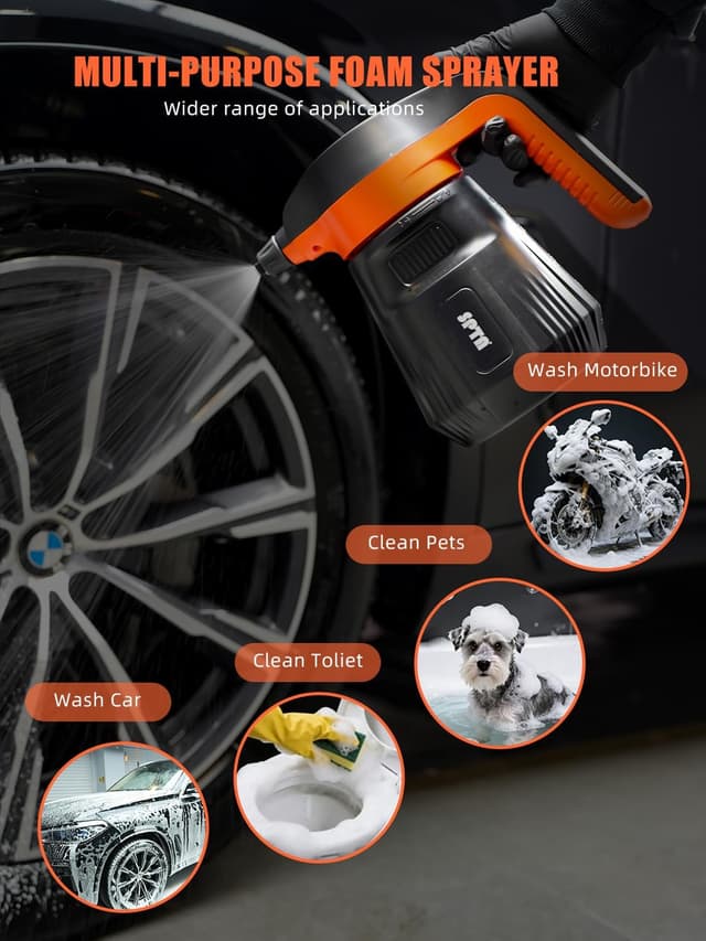Thumbnail 5 de SPTA Pressure Foam Sprayer 2.25L — Electric Car Foam Sprayer