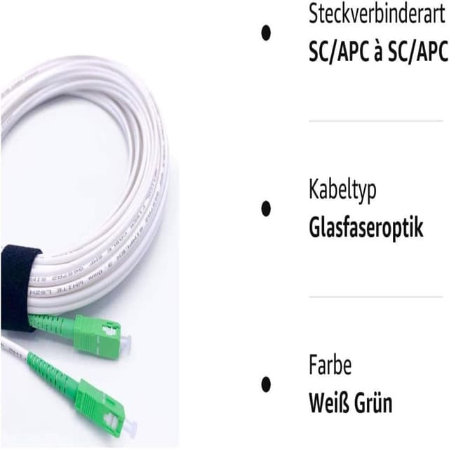 Thumbnail 7 de Elfcam Cable de Fibra Óptica SC/APC a SC/APC 7m
