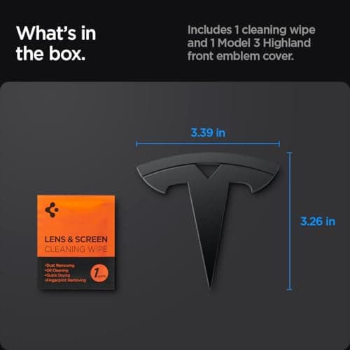 Thumbnail 6 de Spigen Tesla Model 3 Highland 2024 emblema anteriore adesivo auto