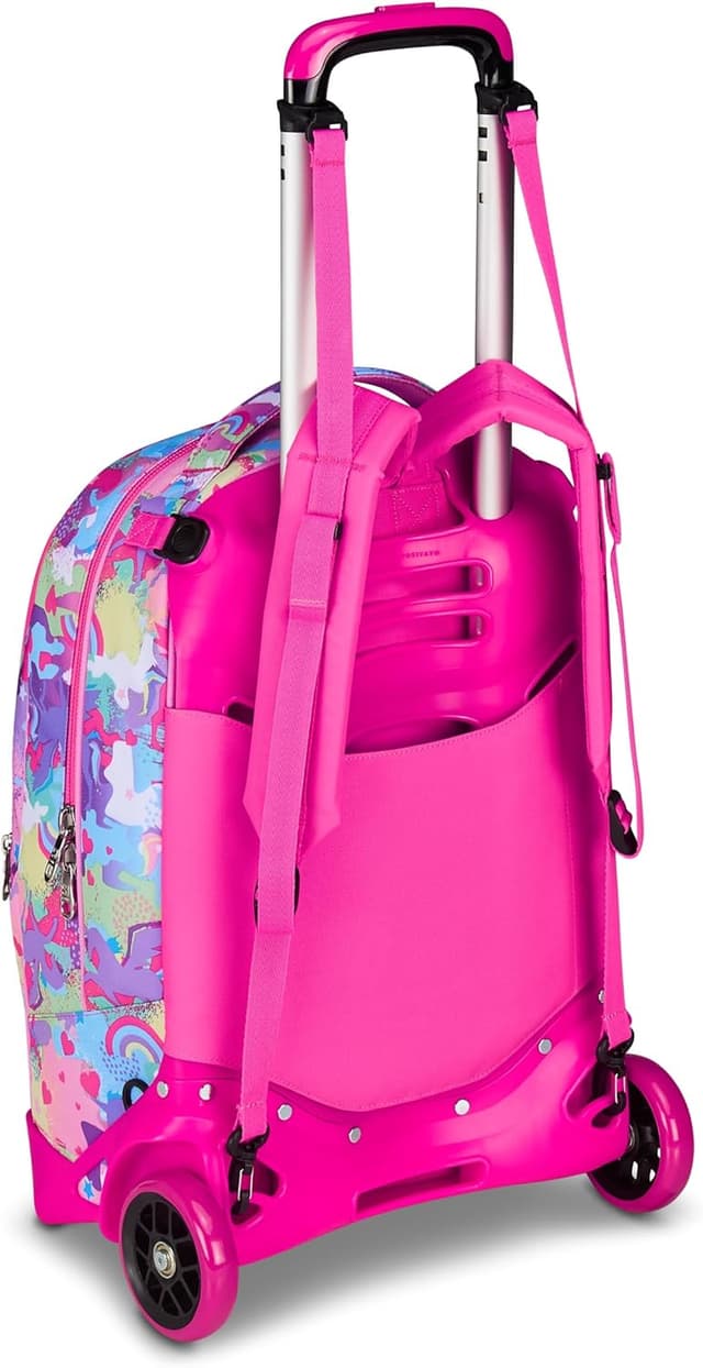 Detalle de SJ GANG STYLE JAM GANG GANG Trolley Scuola Cuccioli New Tech 3 in 1 con carrello sganciabile, rosa