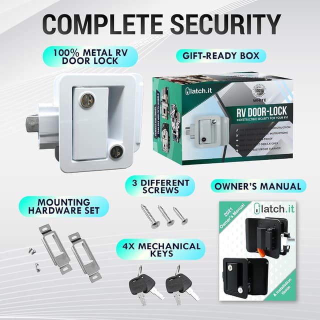 Thumbnail 2 de LATCH.IT RV Door Lock Replacement 4 Keys 🗝