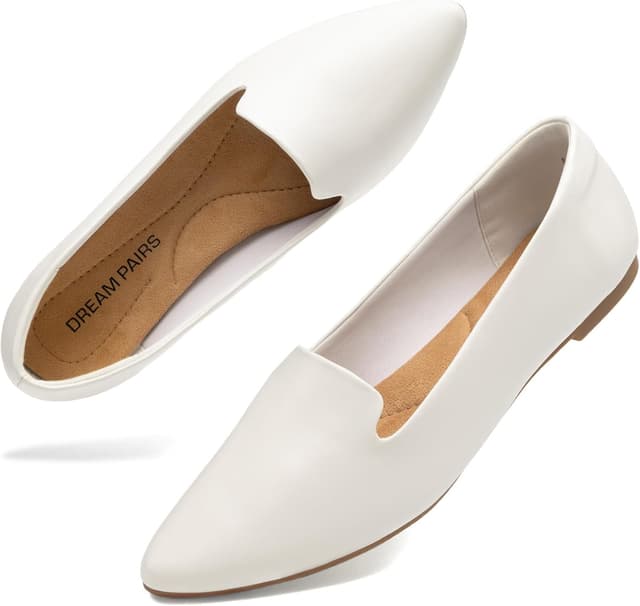 Detalle de DREAM PAIRS Ballerine a punta da donna slip-on morbide per ufficio, lavoro e quotidiano