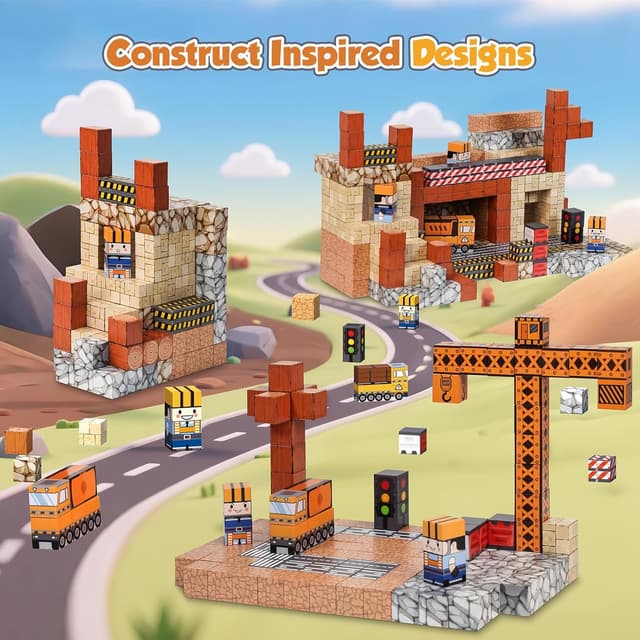 Thumbnail 2 de Akosuntoys Magnetic Blocks Set 150 PCS