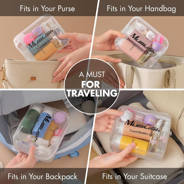 Thumbnail 4 de Muslish 21 Pack Leak Proof Travel Bottles set
