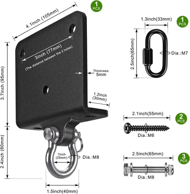 Detalle 2 de BeneLabel Boxsack Aufhängung bis 454 kg