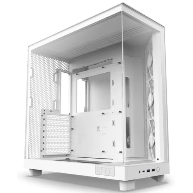 Detalle de NZXT H6 Flow Mid Tower con USB-C