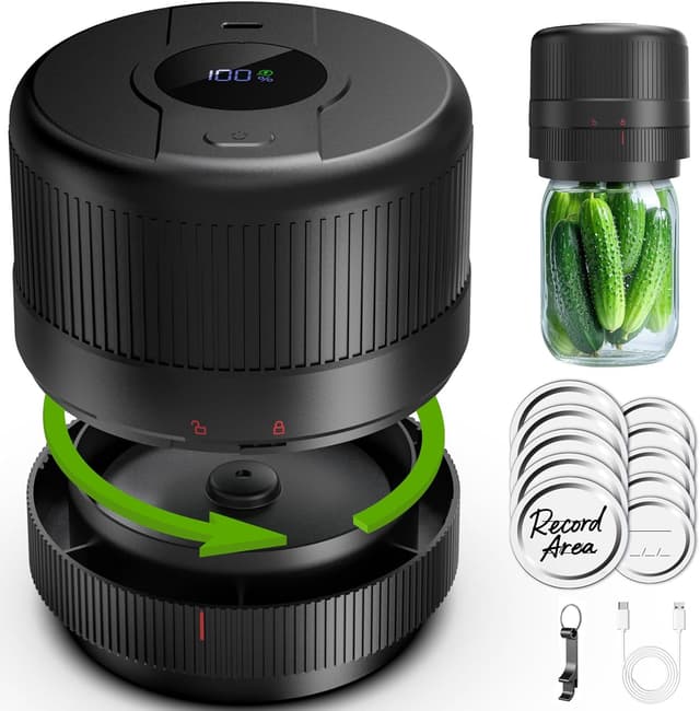 Imagen de Wothfav Mason Jar Vacuum Sealer Kit 1300mAh en OfertitasTOP