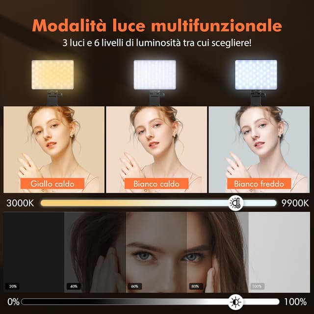 Detalle 2 de Etentous M15 Luz Selfie 72 LEDs