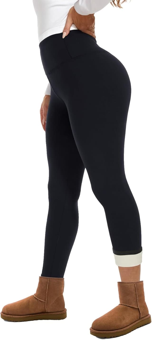 Detalle de GAYHAY Fleece Lined Leggings 4-Way Stretch 🧘♀