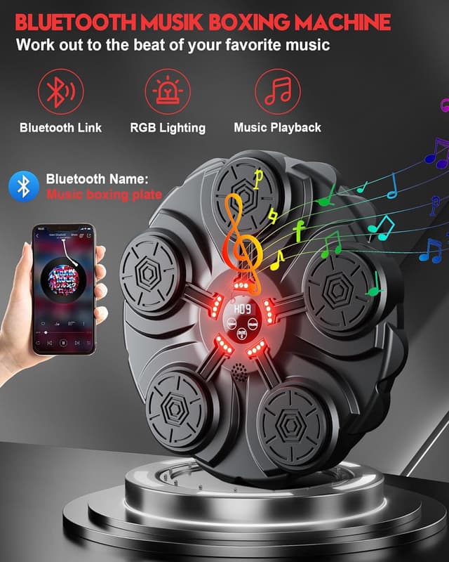 Detalle 2 de yorraka Máquina de Boxeo Música 9 velocidades