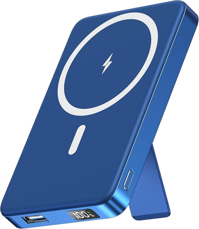 Detalle de YUJE Power Bank MagSafe 10000mAh, Carga Rápida Qi y USB-C