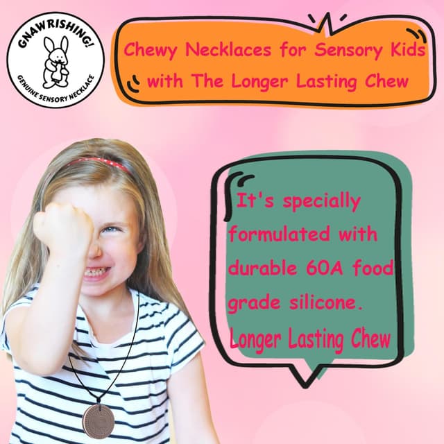 Thumbnail 2 de GNAWRISHING Chew Necklaces for Sensory Kids