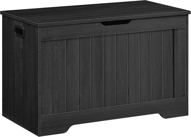 Detalle de VASAGLE LHS011B02 Cassapanca Contenitore con panchina da ingresso e cerniere di sicurezza, stile rustico