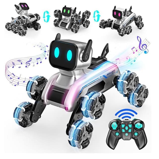 Thumbnail 1 de Klack Robot Perro RC 8WD, acrobacias y luces