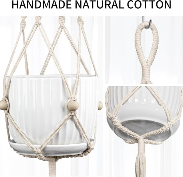 Thumbnail 1 de IDEEEPAN Macrame Plant Hanger 44 Inch