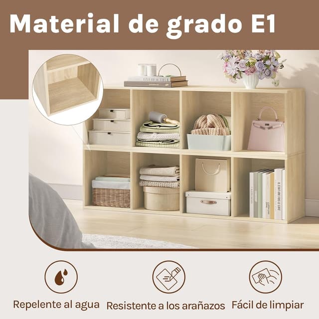 Thumbnail 4 de WOLTU Estantería Libro con 4 Cubos 📚 30x24x106cm SK003hei4