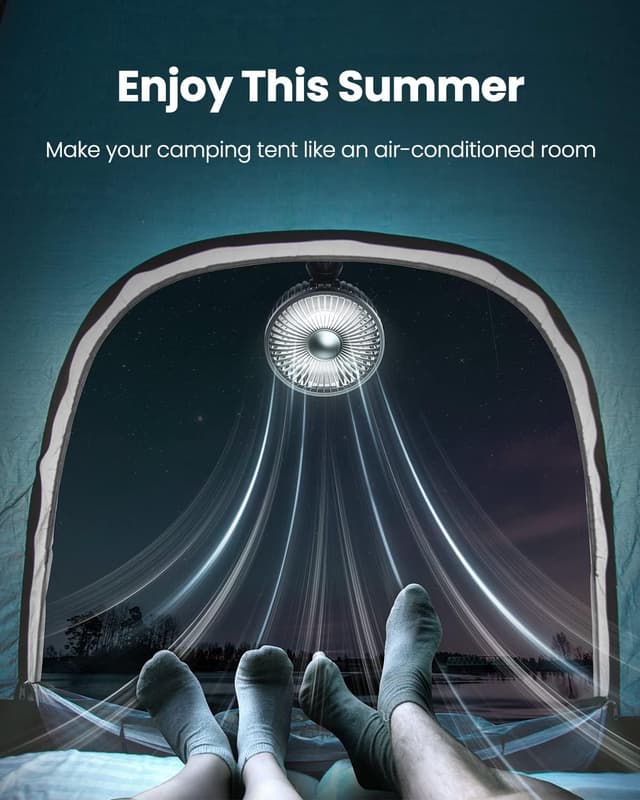 Thumbnail 5 de gaiatop Oscillating Baby Stroller Fan 5.2"