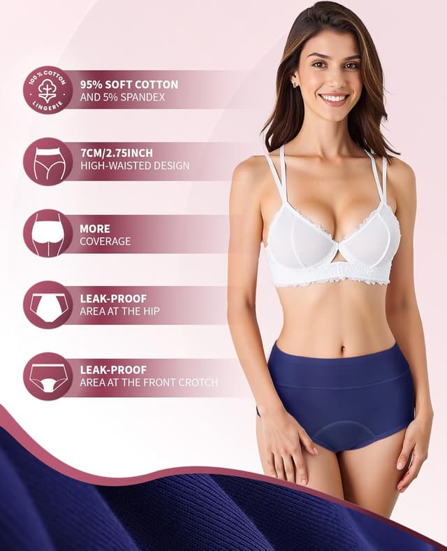 Thumbnail 5 de RFOGJV Periodenunterwäsche Hochwaage 95 Baumwolle