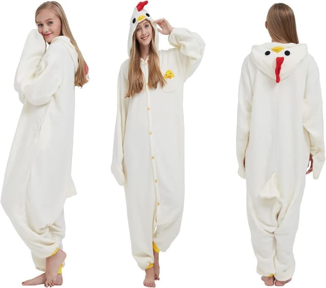 Detalle 2 de SimZoo Tier Onesie Pyjama aus 100 % Fleece