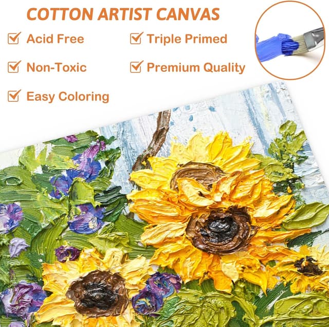 Thumbnail 2 de Koncci Canvas for Painting A4 10 Pack