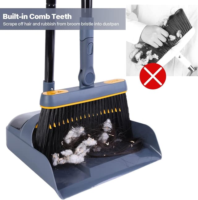 Thumbnail 4 de JEHONN Dustpan and Brush Set Long Handled 138cm